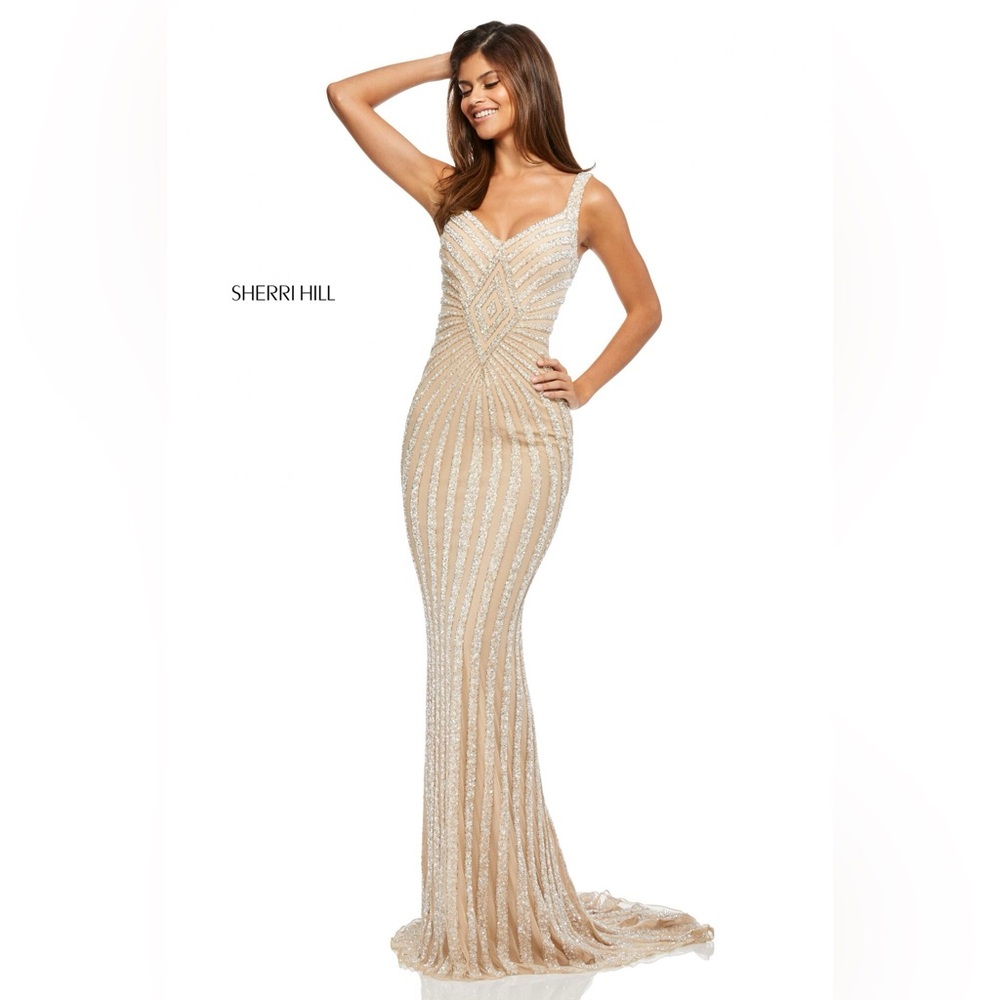 Gold/Nude Sherri Hill dress